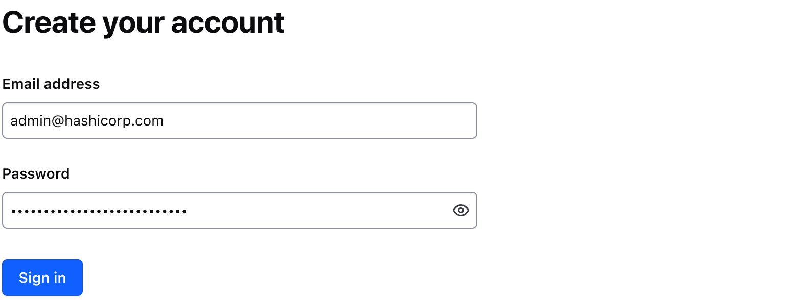 Form with a masked input